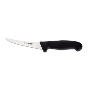 Nóż trybownik Giesser 2505 13 - 13 cm wygięty półelastyczny czarny