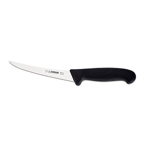 Nóż trybownik Giesser 2505 15 - 15 cm wygięty półelastyczny czarny