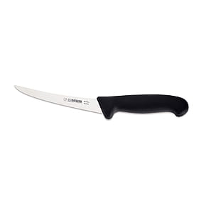 Nóż trybownik Giesser 2515 15 - 15 cm wygięty twardy  czarny