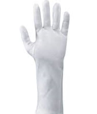 Rękawice robocze bawełniane 28 cm białe 24 szt.
