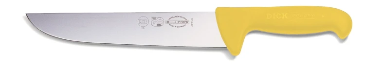 Nóż masarski blokowy Dick ERGOGRIP 8234821 - 21 cm żółty