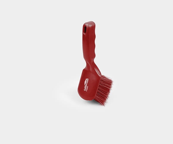 Szczotka z krótką rączką Salmon Hillbrush D5RES miękka 254 mm uszczelniona żywicą czerwona