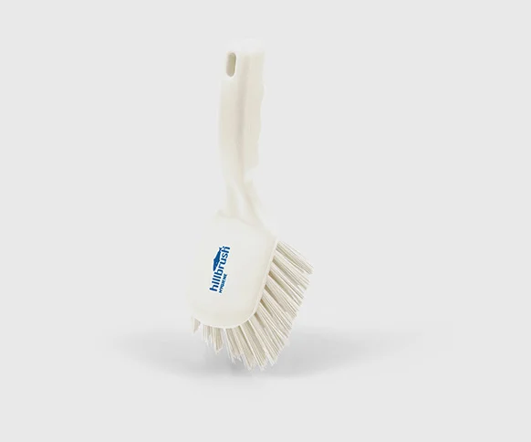 Szczotka z krótką rączką Salmon Hillbrush D4 twarda 254 mm biała