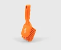 Szczotka z krótką rączką Salmon Hillbrush D4 twarda 254 mm pomarańczowa