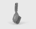 Szczotka z krótką rączką Salmon Hillbrush D4 twarda 254 mm szara