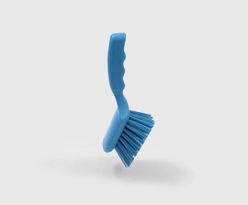 Szczotka z krótką rączką Salmon Hillbrush D4 twarda 254 mm niebieska