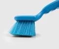 Szczotka z krótką rączką Salmon Hillbrush D5RES miękka 254 mm uszczelniona żywicą niebieska, widok z boku