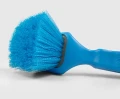 Szczotka z krótką rączką Salmon Hillbrush D5RES miękka 254 mm uszczelniona żywicą niebieska, widok na uszczelnienie