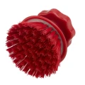Szczotka okrągła, z twardym włosiem uszczelnionym żywicą Salmon Hillbrush ST9RRES o wysokości 100 mm, w kolorze czerwonym