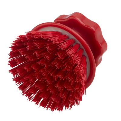Szczotka okrągła, z twardym włosiem uszczelnionym żywicą Salmon Hillbrush ST9RRES o wysokości 100 mm, w kolorze czerwonym