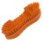 Szczotka ręczna Salmon Hillbrush ST5TRES z podwójny miękko-twardym włosiem, o długości 210 mm, uszczelniona żywicą, w kolorze pomarańczowym