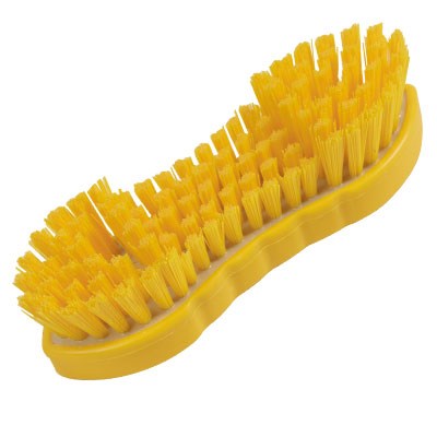 Szczotka ręczna Salmon Hillbrush ST5YRES z podwójny miękko-twardym włosiem, o długości 210 mm, uszczelniona żywicą, w kolorze żółtym