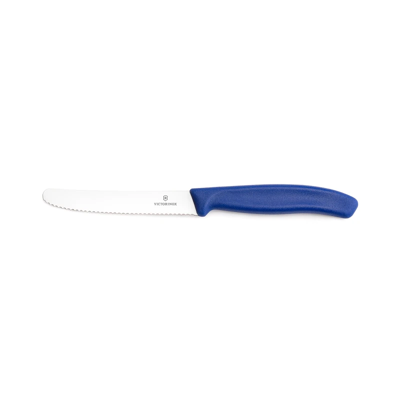 Nóż do warzyw Victorinox 6.7832.C1 - 11 cm prosty z ząbkami niebieski