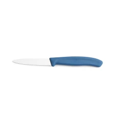Nóż do warzyw i owoców Victorinox  6.7632.C1 - 8 cm prosty ząbkowany  niebieski