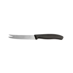 Nóż do sera i wędlin Victorinox  6.7863 - 11 cm prosty ząbkowany  czarny