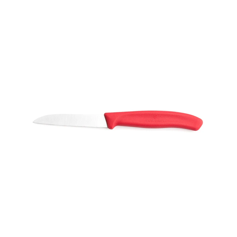 Nóż do warzyw i owoców Victorinox  6.7401.C1 - 8 cm prosty czerwony