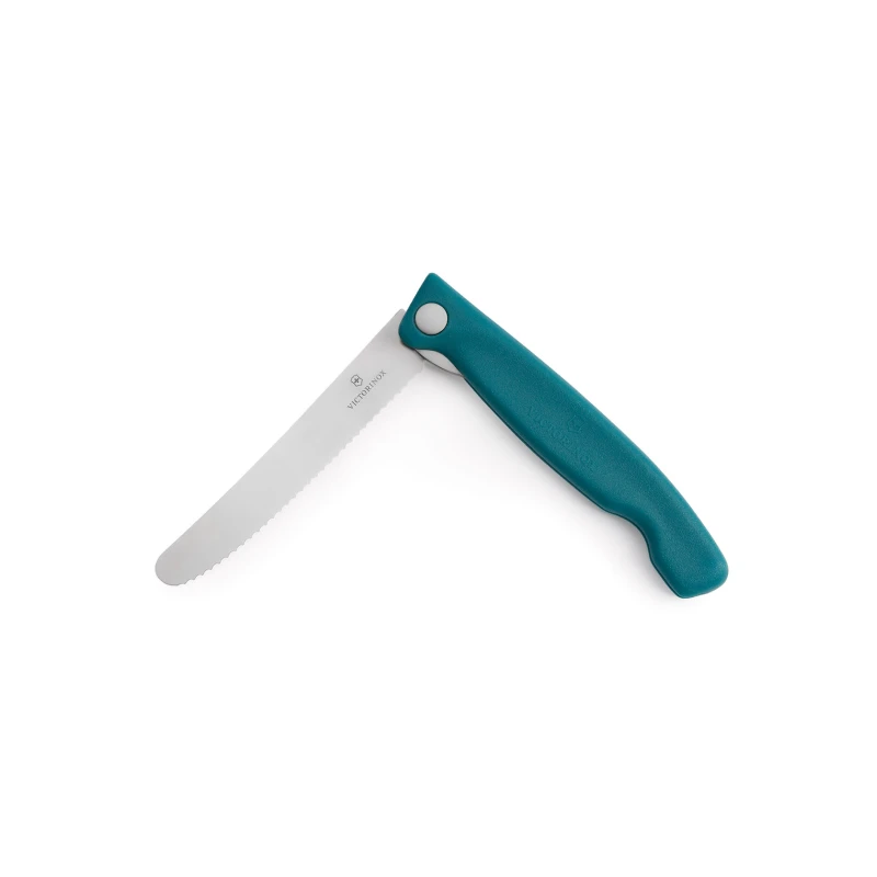 Nóż do warzyw składany Victorinox 6.7834.FC1 - 11 cm z ząbkami tukusowy