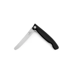 Nóż do warzyw składany Victorinox 6.7833.F  - 11 cm z ząbkami czarny