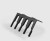 Wieszak ścienny Salmon Hillbrush WLBR1BLK 206 mm