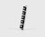 Wieszak z szyną Salmon Hillbrush HD6BLK 515 mm