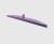 Ultrahigieniczny ściągacz Salmon Hillbrush PLSB60V 600 mm fioletowy