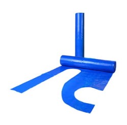 Fartuch foliowy 90/150 z folii H-35 mic. na rolce 50 szt  niebieski