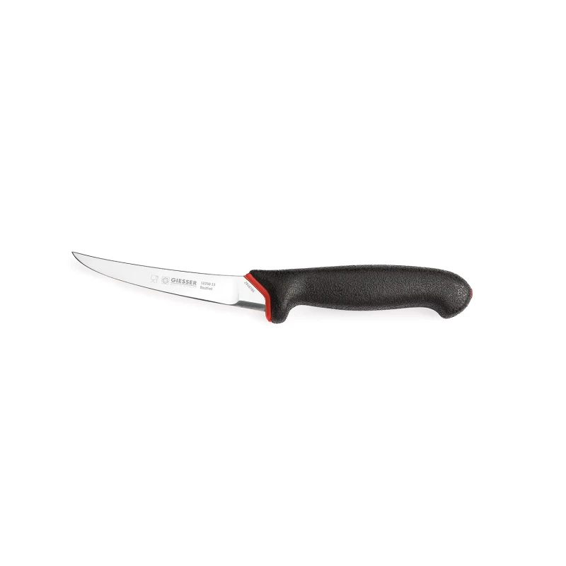 Nóż trybownik Giesser 12250 13 - 13 cm wygięty półelastyczny czarny
