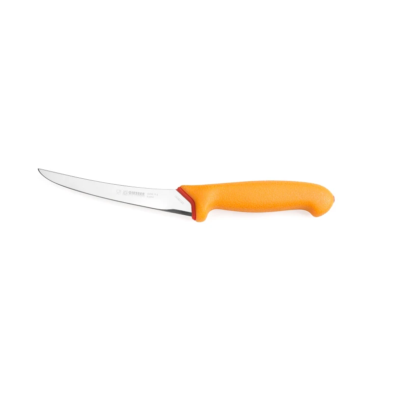 Nóż trybownik Giesser 12250 15g - 15 cm wygięty półelastyczny żółty