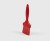 Pędzel cukierniczy Salmon Hillbrush GL31R 220 mm miękkie włosie czerwony