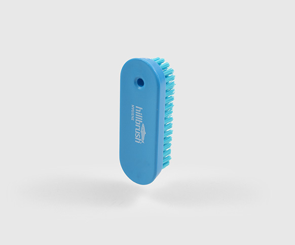 Szczotka do paznokci Salmon Hillbrush NA4B 122 mm twarde włosie niebieska