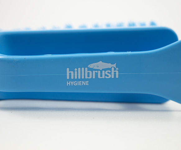Szczotka ręczna z uchwytem Salmon Hillbrush ST8B 152 mm twarde włosie niebieska