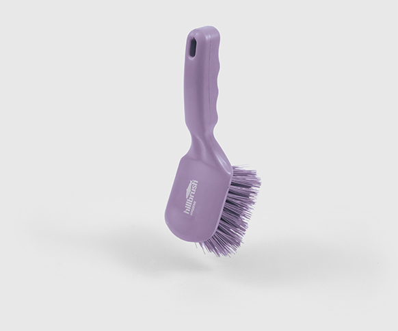 Szczotka z raczką Salmon Hillbrush D4VRES 254 mm twarde włosie filoetowa