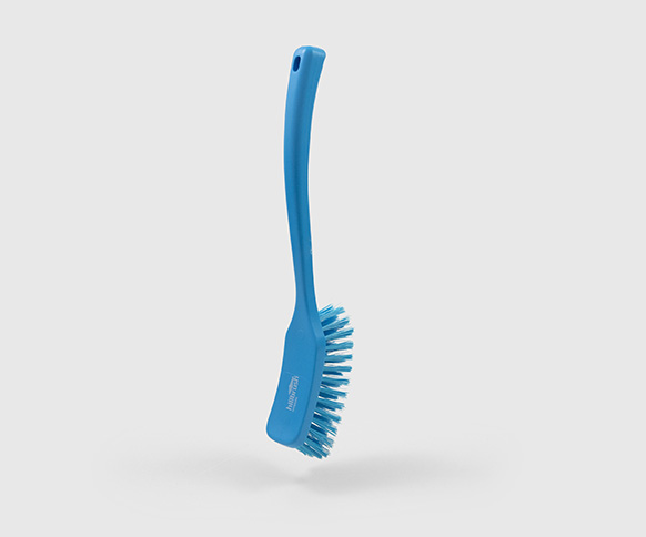 Szczotka z raczką Salmon Hillbrush D9B 406 mm twarde włosie niebieska