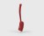 Szczotka z raczką Salmon Hillbrush D10R 406 mm średniej twardości włosie czerwona
