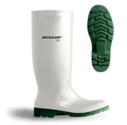 Gumowce Dunlop Pricemastor 380 BV białe rozm. 36-47