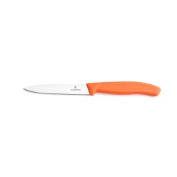 Nóż do warzyw i owoców Victorinox  6.7709.C1 - 10 cm prosty pomarańczowy