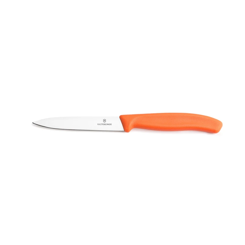 Nóż do warzyw i owoców Victorinox  6.7709.C1 - 10 cm prosty pomarańczowy