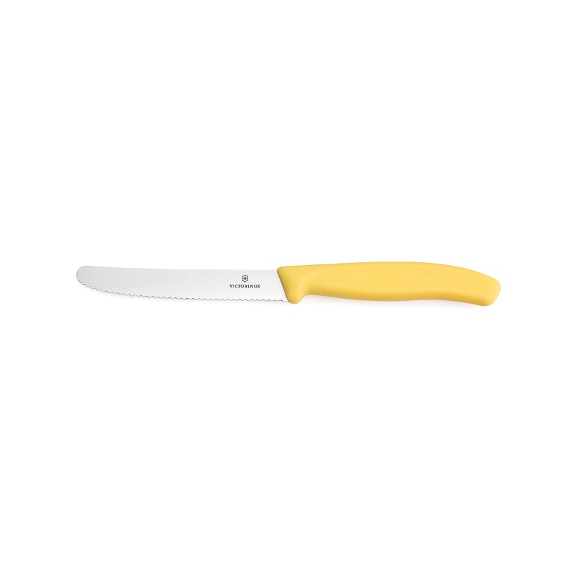 Nóż do warzyw i owoców Victorinox  6.7838.C1 - 11 cm prosty żółty