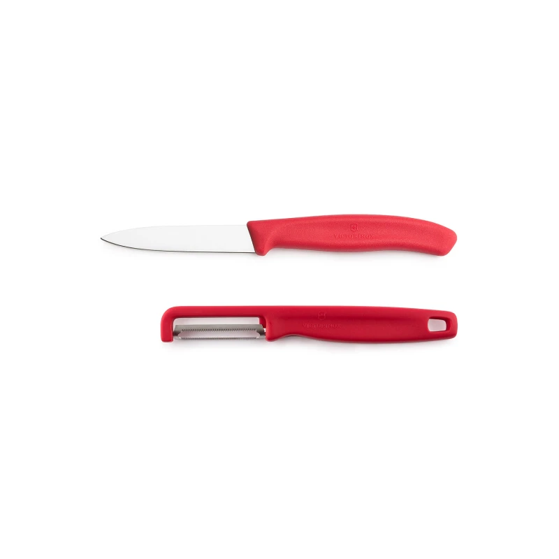 Zestaw noża z obieraczką  Victorinox 6.7111.21C1 czerwony