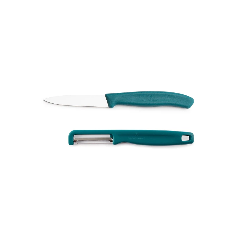 Zestaw noża z obieraczką  Victorinox 6.7114.21C1 zielony