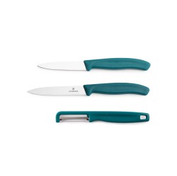 Zestaw noży z obieraczką  Victorinox 6.7114.33C1 zielony