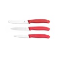 Zestaw 3 noży kuchennych Victorinox 6.7111.34C1 czerwony