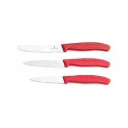 Zestaw 3 noży kuchennych Victorinox 6.7111.34C1 czerwony