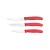 Zestaw 3 noży kuchennych Victorinox 6.7111.34C1 czerwony