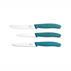 Zestaw 3 noży kuchennych Victorinox 6.7114.34C1 zielony