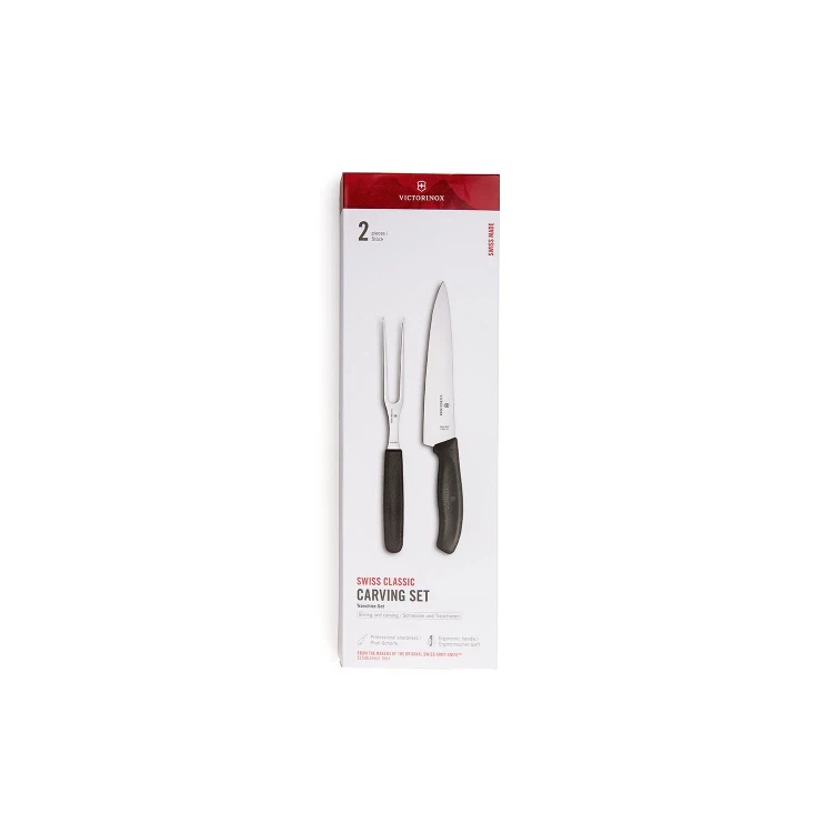 Zestaw kuchenny noża z widelcem Victorinox 6.7133.2G czarny pudełko