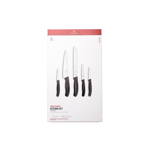 Zestaw noży kuchennych Victorinox 6.7133.5G - 5 szt. czarny