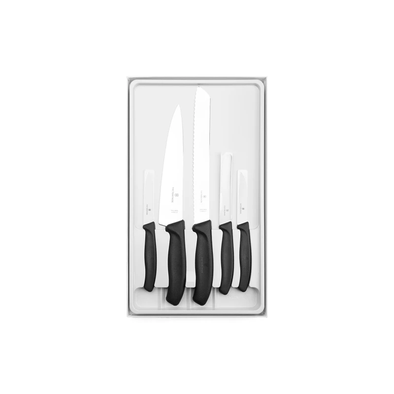 Zestaw noży kuchennych Victorinox 6.7133.5G - 5 szt. czarny