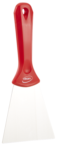 Vikan 40094 Skrobak ze stali nierdzewnej 100 mm czerwony